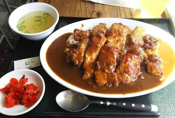 肉食堂 最後にカツ。