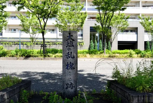 大塩の乱 槐(えんじゅ)跡