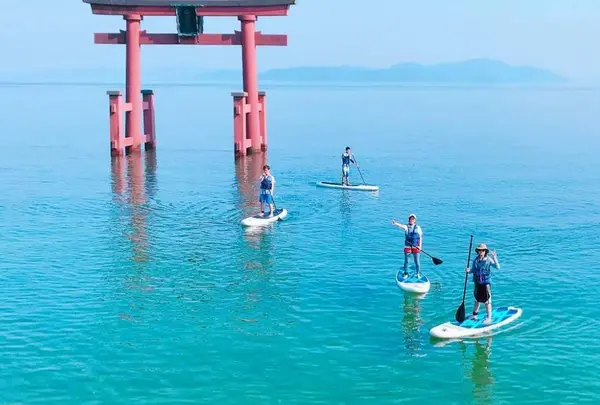琵琶湖 白ひげ浜 SUP（サップ・スタンドアップパドル）体験会場