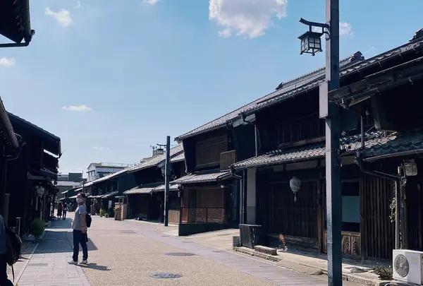 川原町の古い町並み