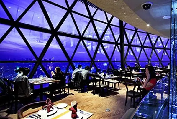 東方明珠旋転餐庁