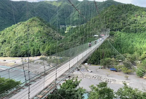 谷瀬の吊り橋