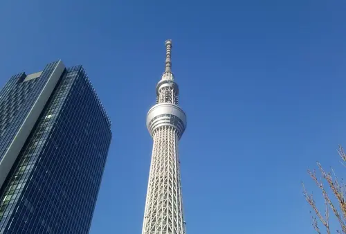 東京スカイツリー展望台から関東平野を一望