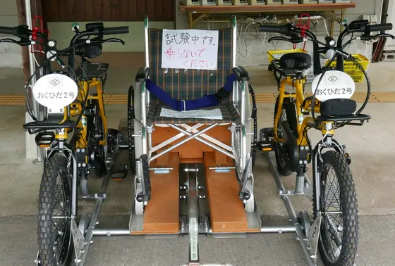 車いすの試験車両
