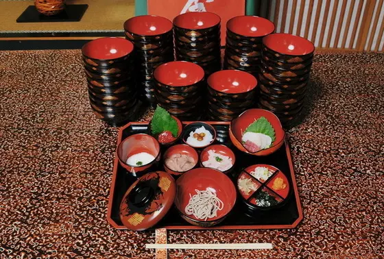 わんこ蕎麦体験