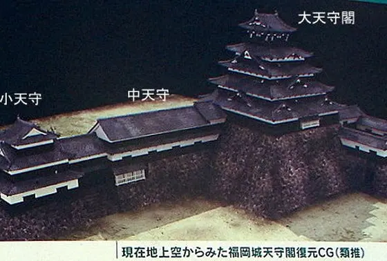 小天守・中天守と大天守閣