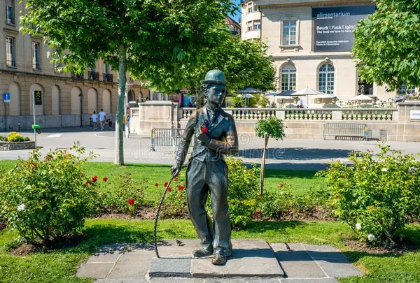 チャーリー・チャップリン像(Statue Charlie Chaplin)