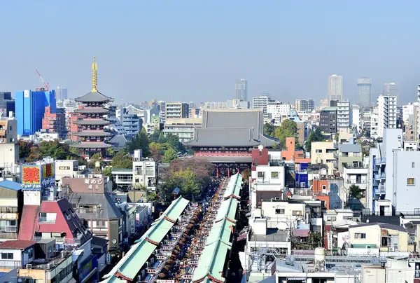 上から見た仲見世通り