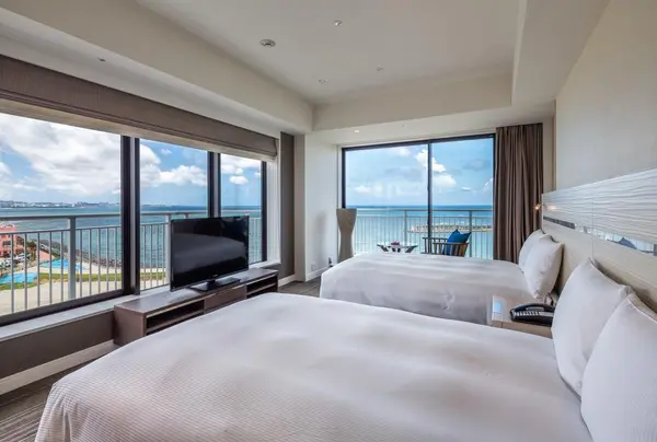 部屋からは海が見えます♪