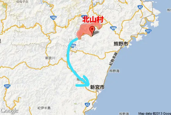 日本唯一の 村ごと飛び地