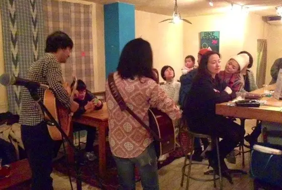 音楽好きが集まるお店。