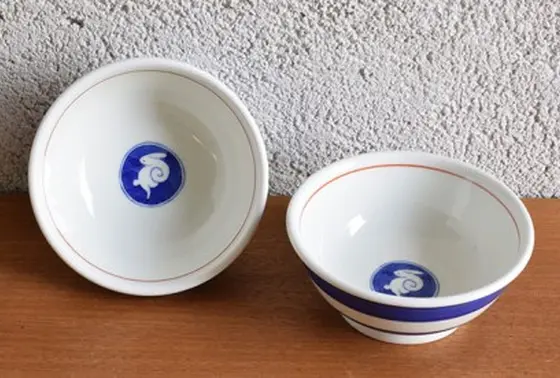 深川製磁 月見うさぎの食器