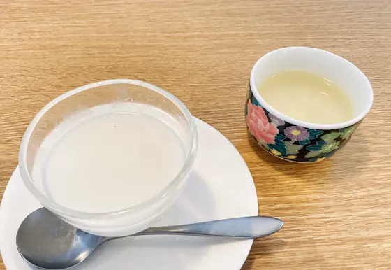 デザートの杏仁豆腐