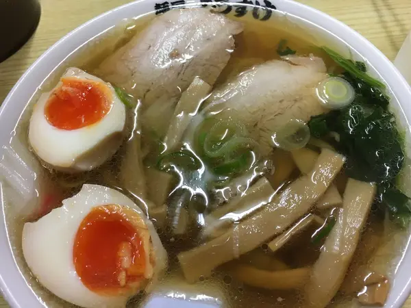メンマラーメン煮卵乗せ
