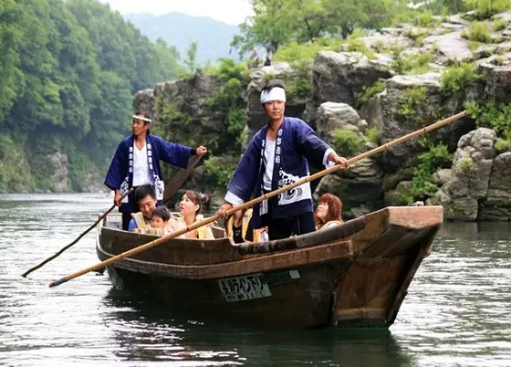 長瀞名物ライン下り！