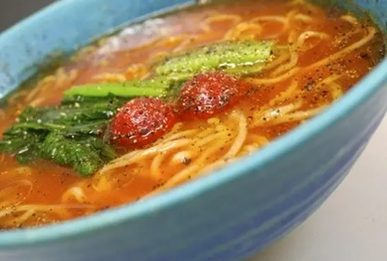 食後はご飯を入れて...