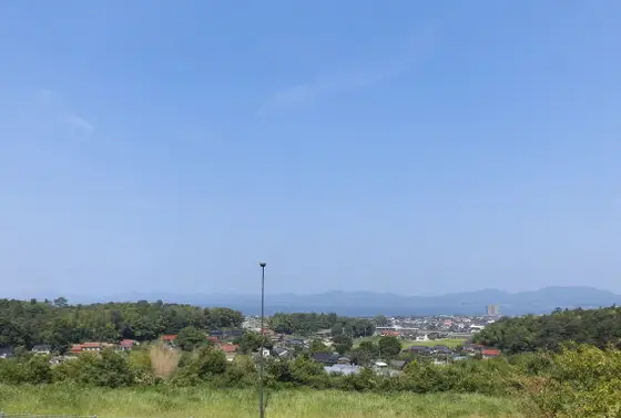 展望広場からは宍道湖を望む