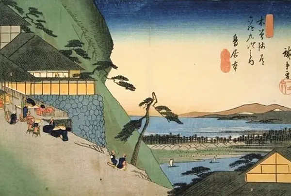 ＜鳥居本宿＞