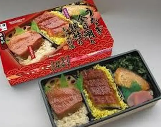 🍙うなぎ・金目鯛・銀鮭のあいのせ御膳（1,100円）