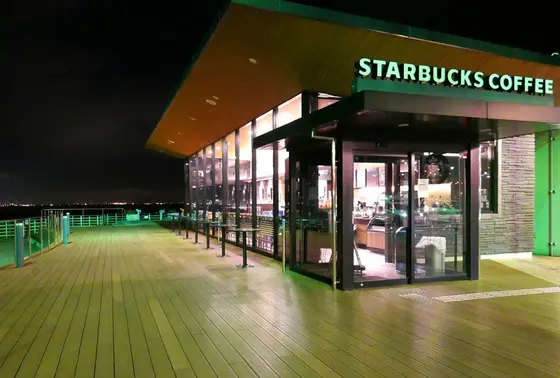 眺めが良いスタバ