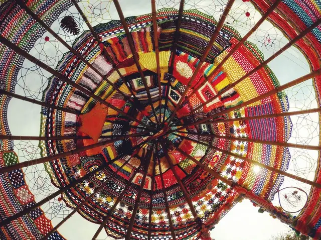 田んぼをつかった花畑