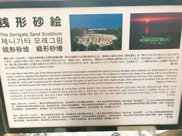 銭形砂絵（寛永通宝）