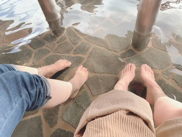 嵐山温泉 駅の足湯