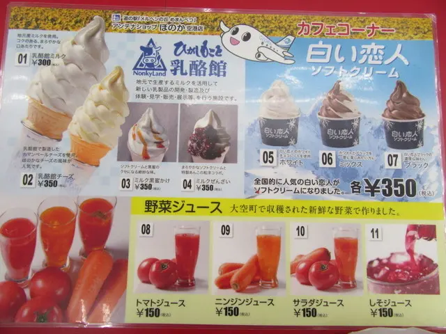 白い恋人ソフトクリームin女満別空港