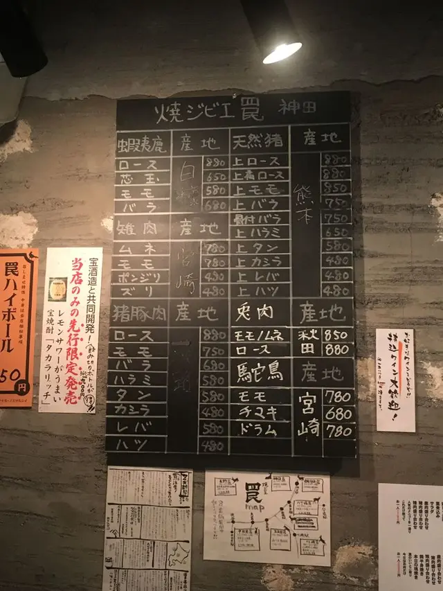 焼ジビエ 罠 神田