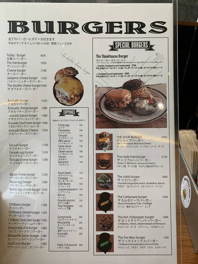 THE BURGER SHOP