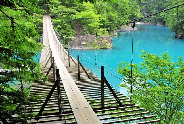 寸又峡✨夢の吊り橋