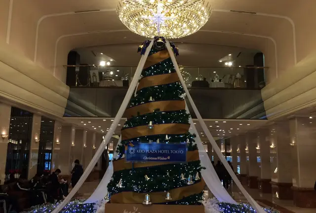 新宿の大きなクリスマスツリーを見に行く