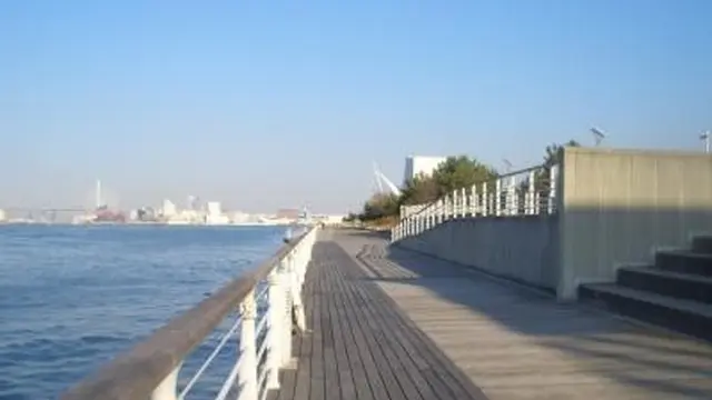 大阪湾に面した大阪市住之江区。大阪府咲洲庁舎最上階から大阪平野を一望