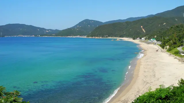 青い空!透明な海!やっぱり水晶浜が最高!