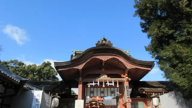 石清水八幡宮と流れ橋