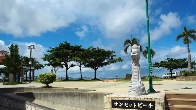 沖縄海沿いドライブー!