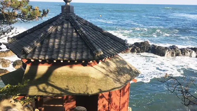 冬の北茨城海岸