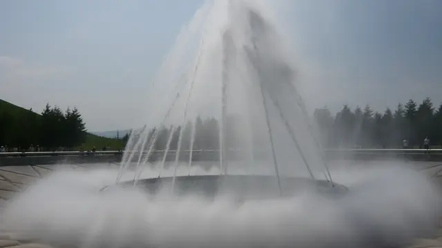 イサム・ノグチのモエレ沼！見たこともない海の噴水ショー