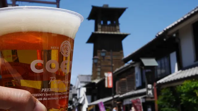 COEDOビールを楽しむ