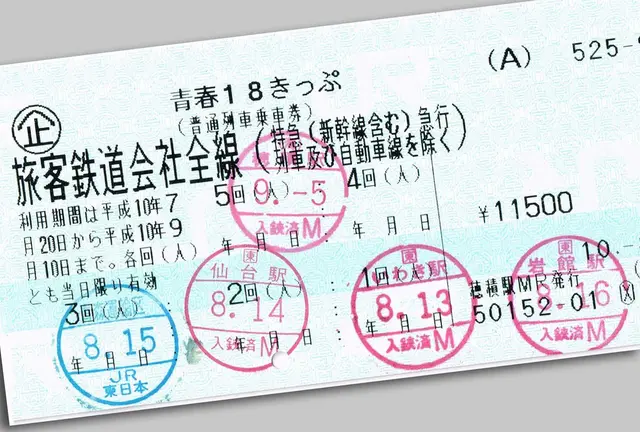 18きっぷで巡る東北ぐるり一周、大昔の旅。