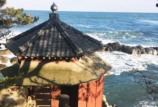 冬の北茨城海岸