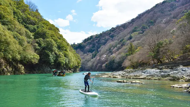 京都嵐山でSUP!
