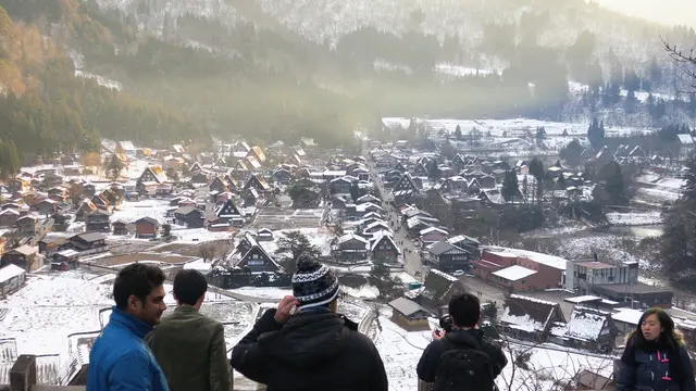 温泉に入る目的で世界遺産白川郷まで行ってみた
