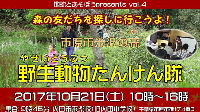 市原米沢の森　野生動物たんけん隊