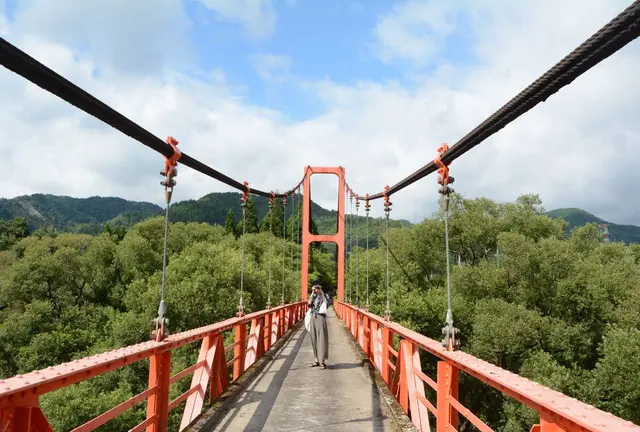 Photogenic spots in Miyama - "colorful bridges"