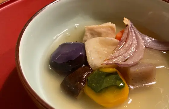 根菜の吉野本葛あんかけ