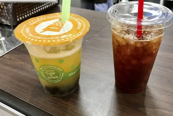 タピオカもソフトクリームも