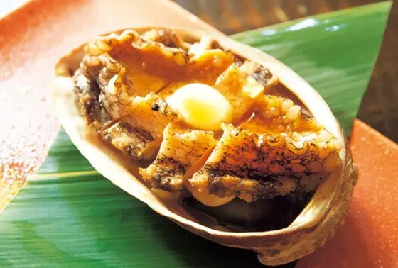 アワビ踊り(炭火)焼き 680円