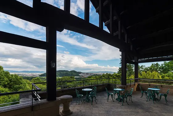 2階喫茶室（テラス）からの風景