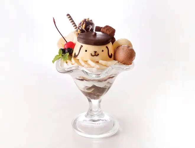 ポムポムプリンのチョコバナナパフェ　990円＋税